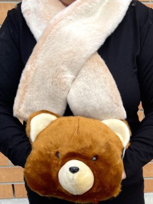 Bärenmuff mit Schal