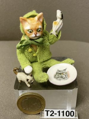 Kater mit Fisch