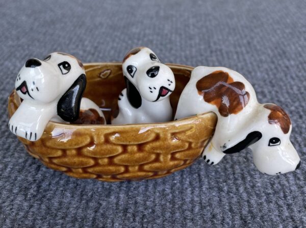3 x lustige Keramikhunde