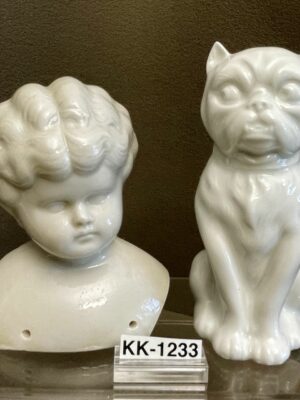 Porzellan Hund und Kopf