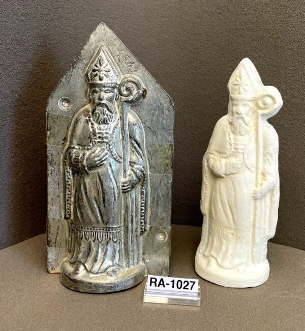 Antike Schokoladenform St. Nikolaus