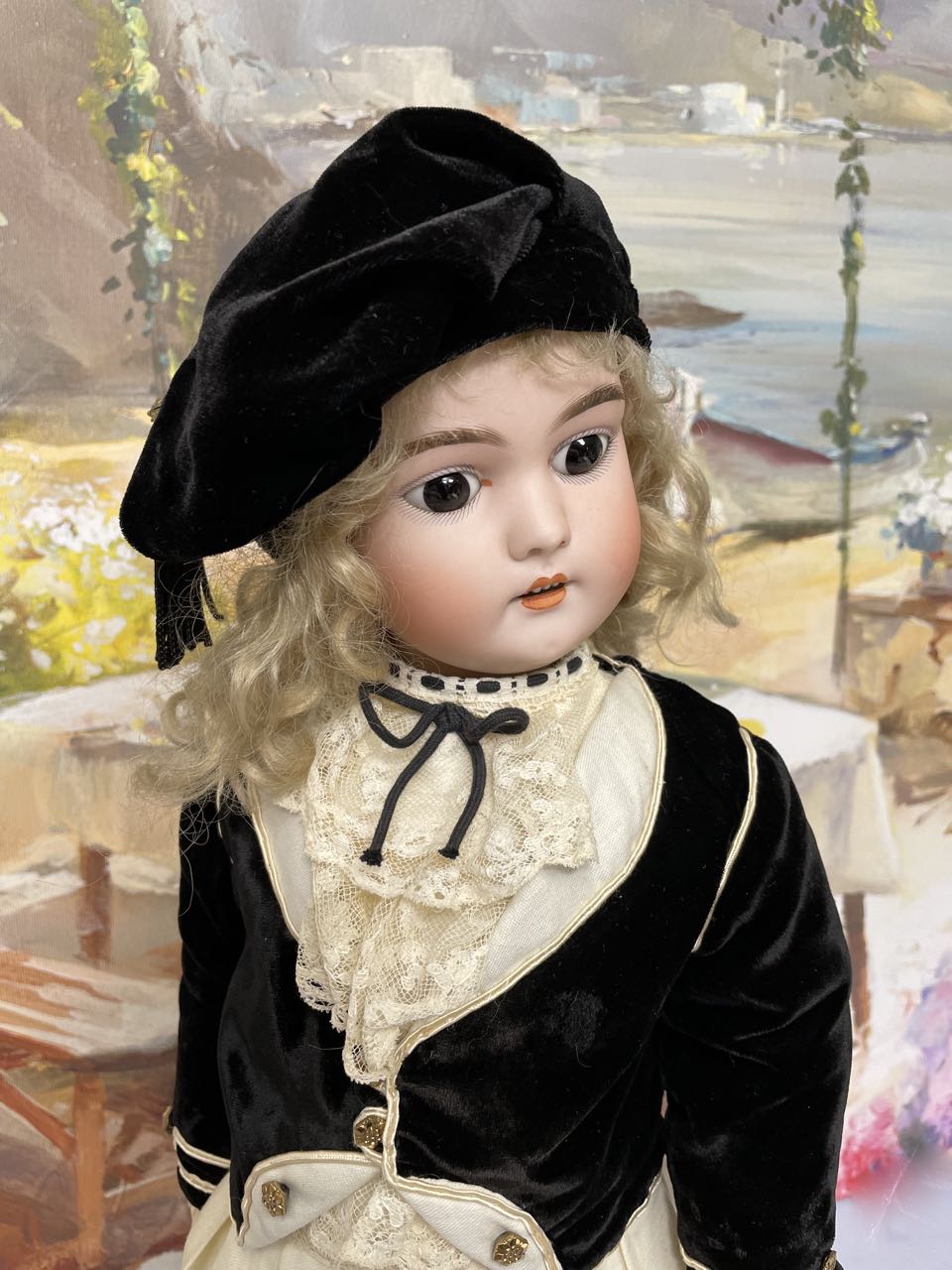 Poupée Ancienne Tête Porcelaine Simon & Halbig SH 7 Germany - 44 Cm