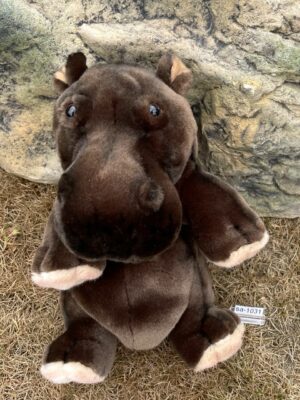 Handpuppe Nilpferd Plüsch