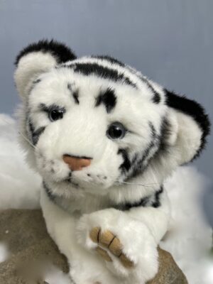 Plüsch Tiger weiss