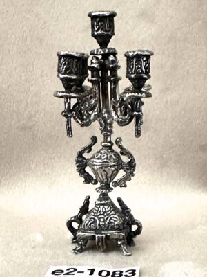 Silber Kerzenleuchter 1:12