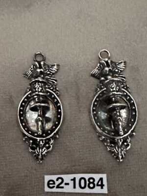 2 Silber Wand Kerzenleuchter 1:12