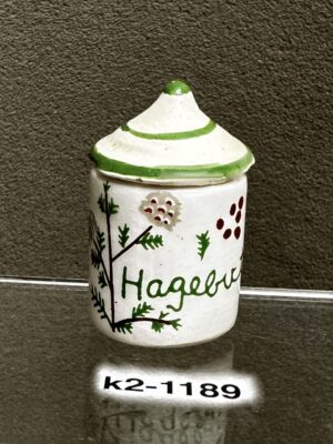 Töpfer Gewürzdose Hagebutten