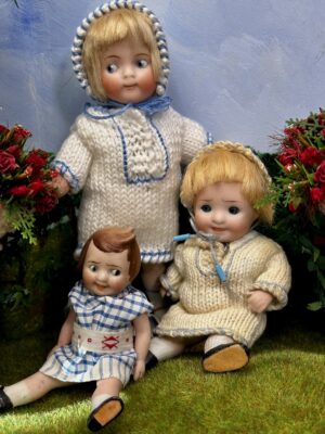 3 Porzellan Googly´s