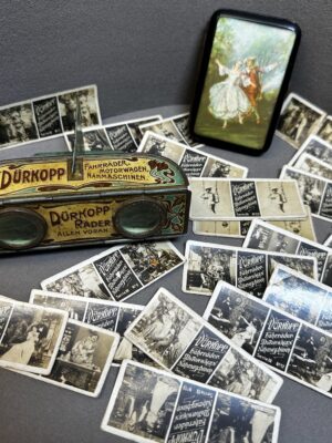 Taschen-Stereoskop Metall 1899