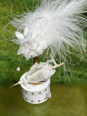 Hochzeit Hutschachtel mit Schirm + Hut