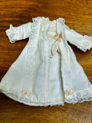 Braut Mantel mit Kleid 2 Teile 1:12