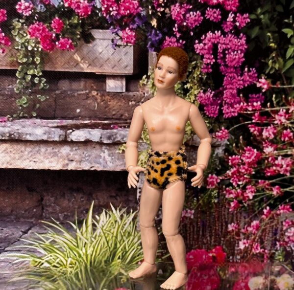 Mann in Badehose 1:12  Gr.15 cm
