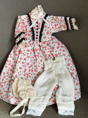 Frauenkleid 1:12 für Gr. 14 cm