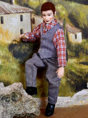 Mann im Gillett  1:12   Gr. 15 cm