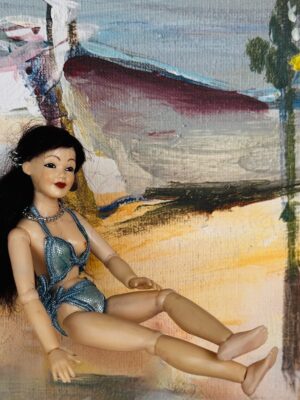 Asiatin im Bikini  1:12   Gr. 14 cm