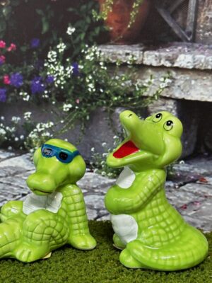 Porzellan Krokodile