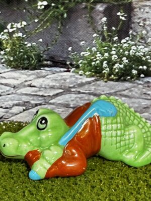 Porzellan Krokodil 9 cm