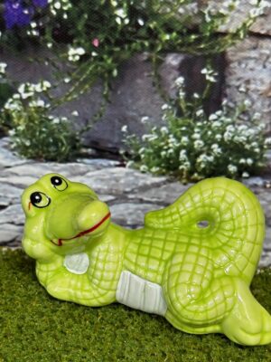 Porzellan Krokodil 9- 10 cm