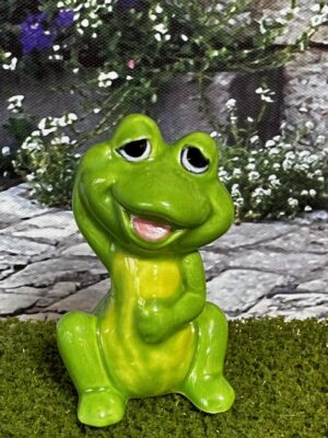 Porzellan Frosch 7,5 cm