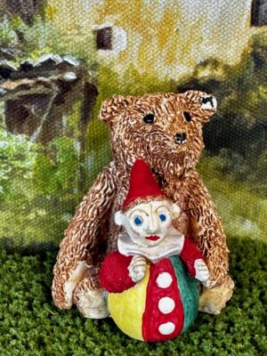 Teddy mit Clown 5,5 cm