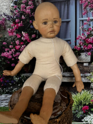 Holzpuppe unbekleidet Gr. 39 cm
