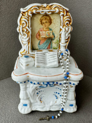 Antike Porzellan Altar-Dose