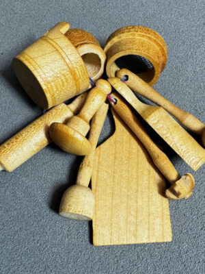 Holz Puppenstuben Küchenset   Masstab 1:9