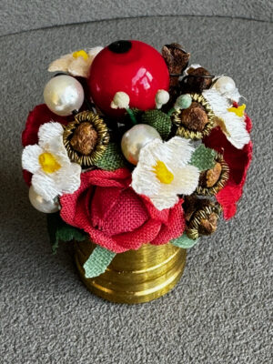 Blumenvase für die antike Puppenstube 4.5 cm