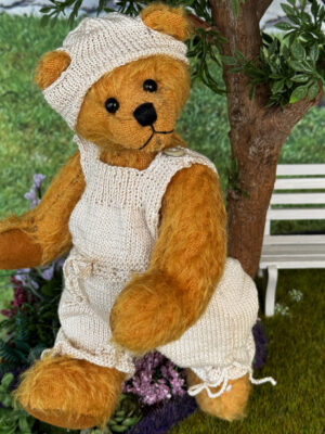 Teddy im Strickanzug 18 cm