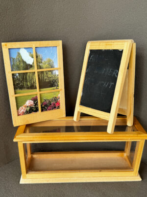 Ladentheke Holz roh