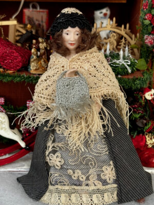Porzellan Dame 14 cm