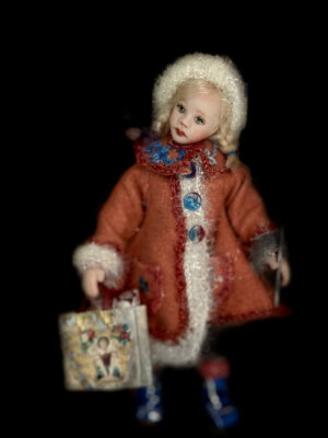 Porzellan Künstlerpuppe 1:12