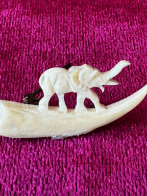 Elfenbein Brosche Elefant